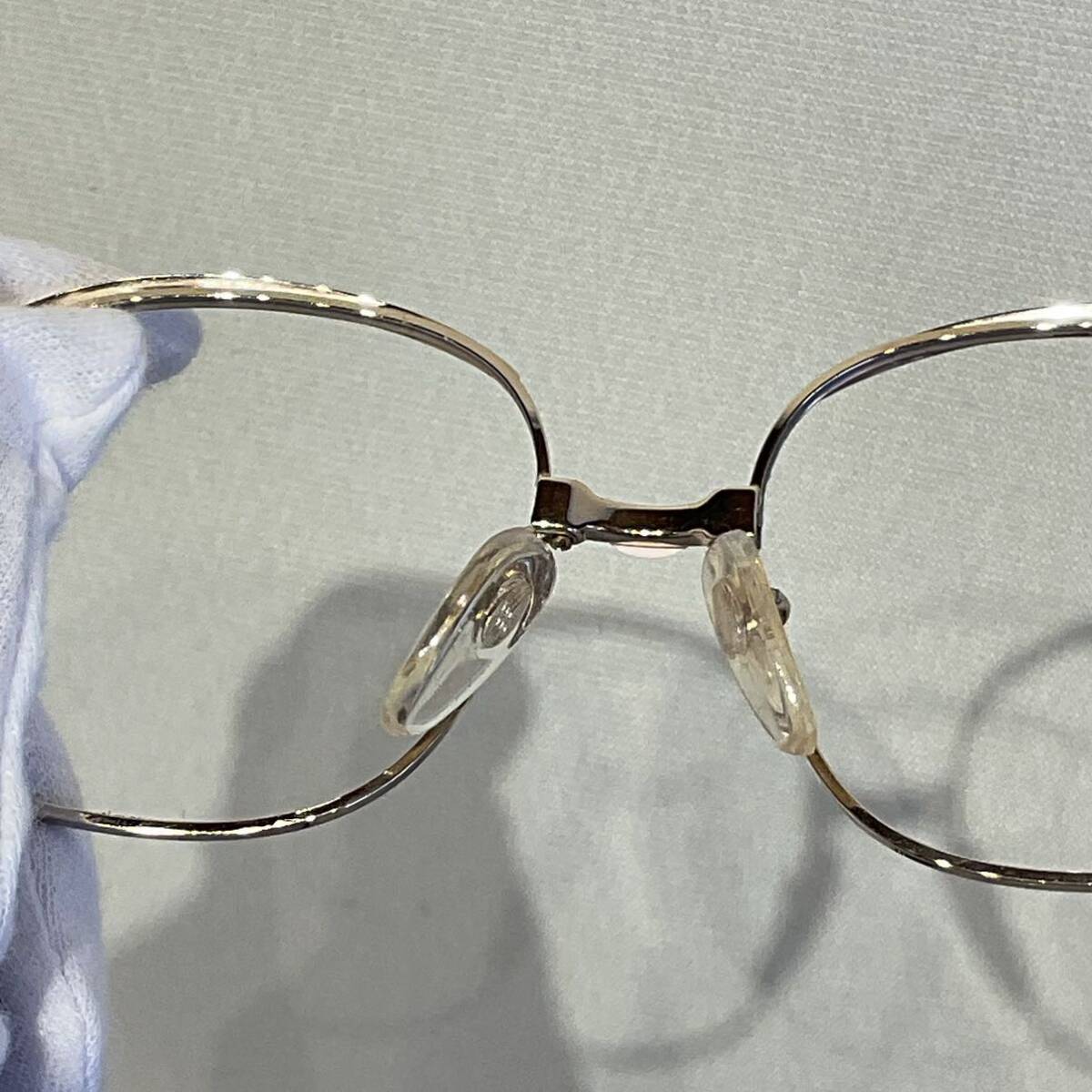 [ junk ] Christian Dior? glasses gold K-14 frame only 