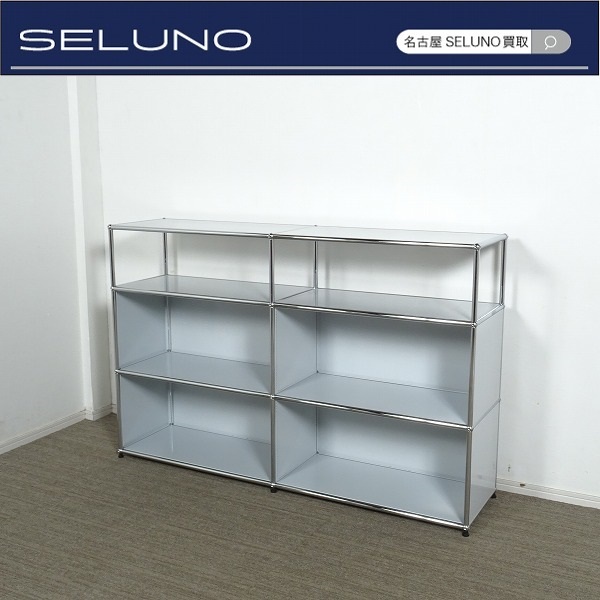 ★SELUNO★モデルハウス展示良品 USMハラー キャビネット シェルフ 2列×3段 ライトグレー 25万 #ハーマンミラーヴィトラKNOLLシボネの画像1