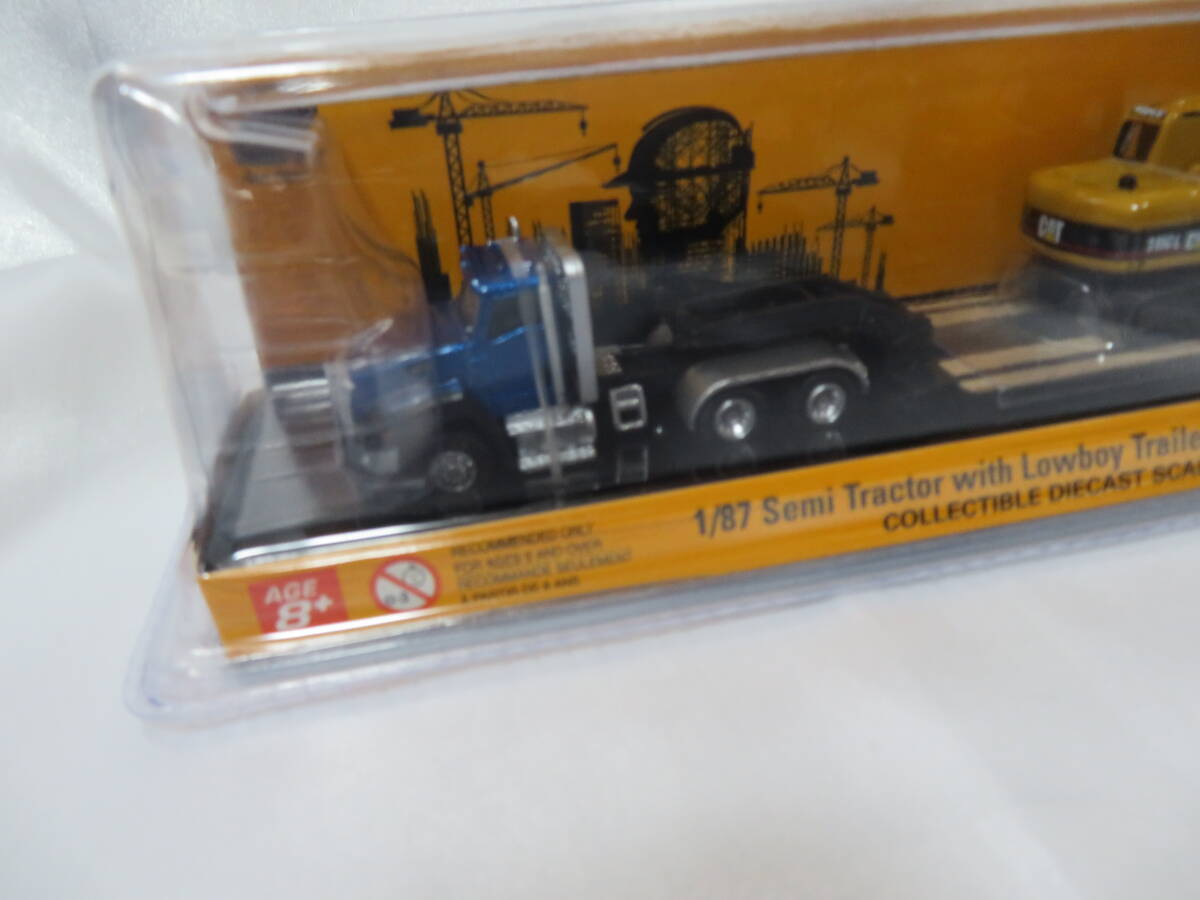 【新品】 1/87 キャタピラー　CAT CT660 デイキャブトラクター　CAT 315C L 油圧ショベル 積載 　DIECAST MASTERS _画像7