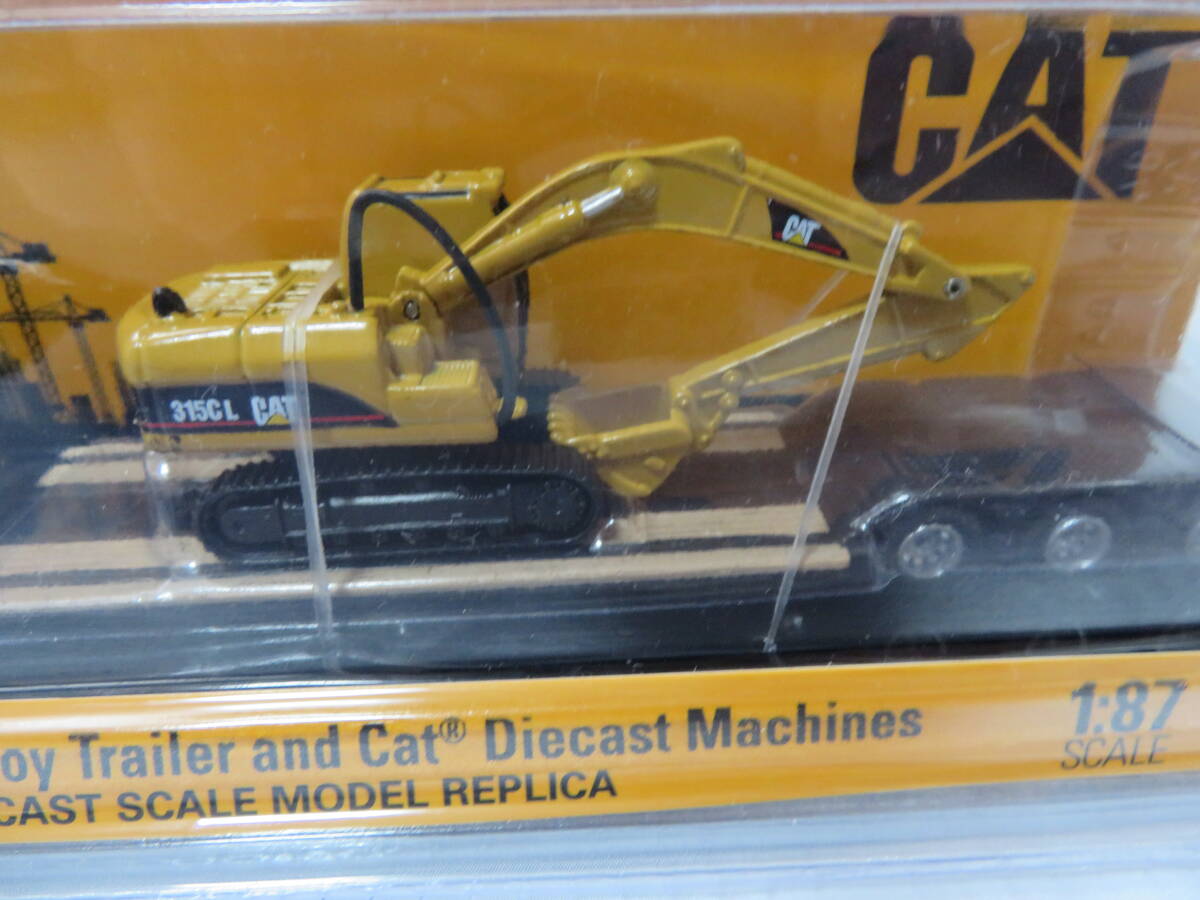 【新品】 1/87 キャタピラー　CAT CT660 デイキャブトラクター　CAT 315C L 油圧ショベル 積載 　DIECAST MASTERS _画像4