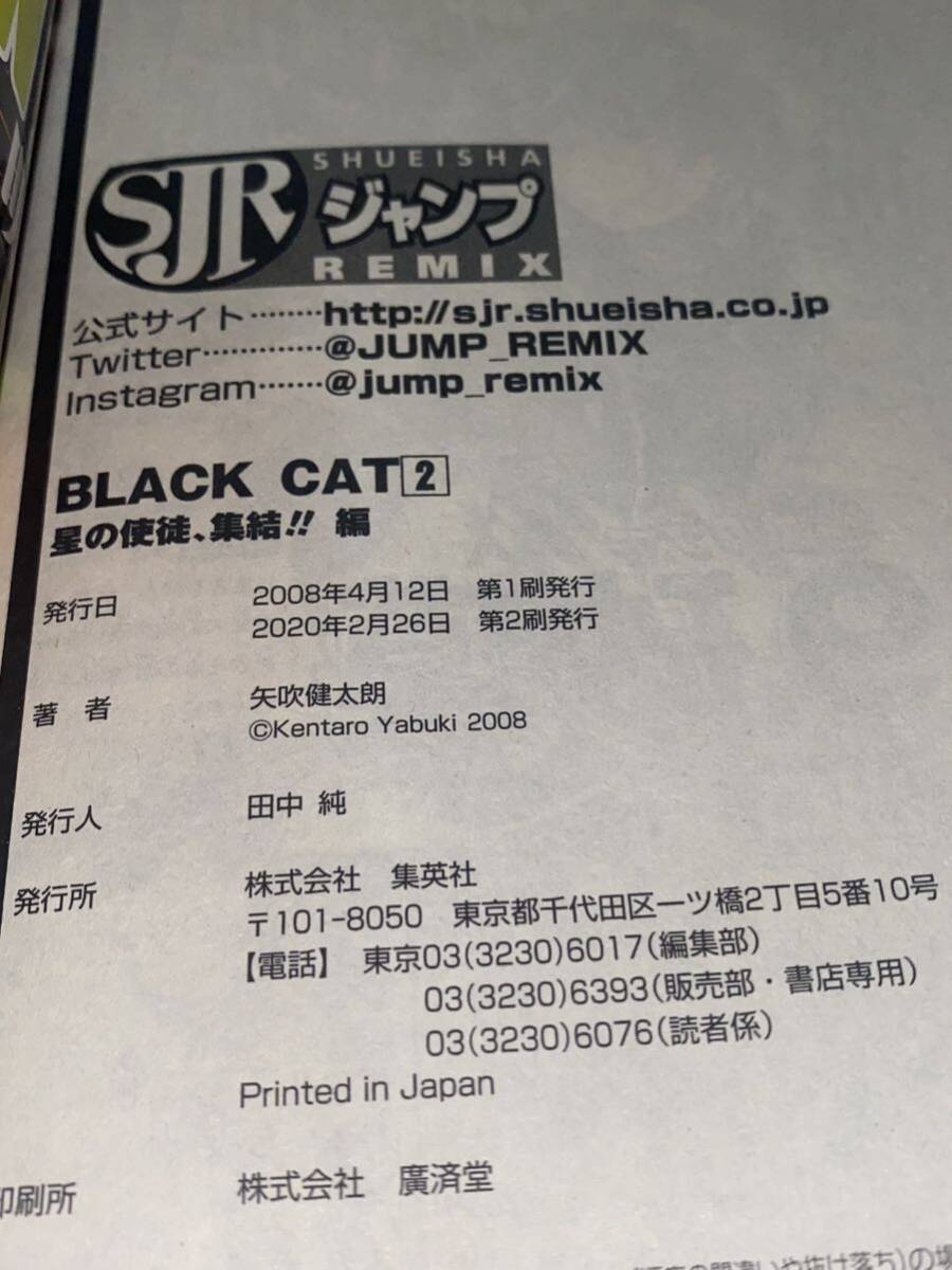 BLAK CAT 〈vol.02〉 ブラックキャット 生誕20周年記念 表紙描き下ろし イヴ 矢吹健太朗 星の使徒、終結!編SHUEISHA JUMP REMIX コンビニ