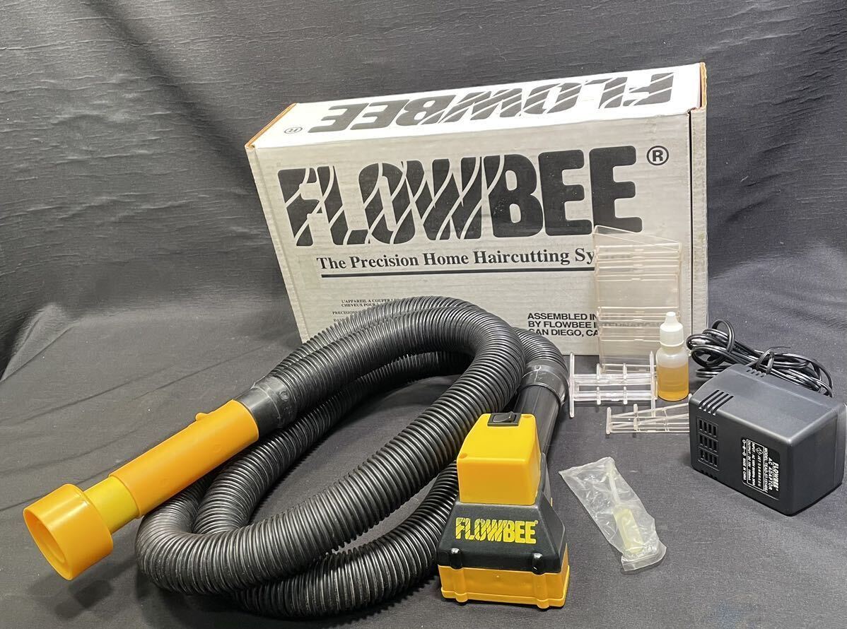 【通電確認のみ】FLOWBEEフロービー 掃除機吸引式電動バリカン ホームヘアカッター ヘアカット 散髪 0324-314(10)の画像1