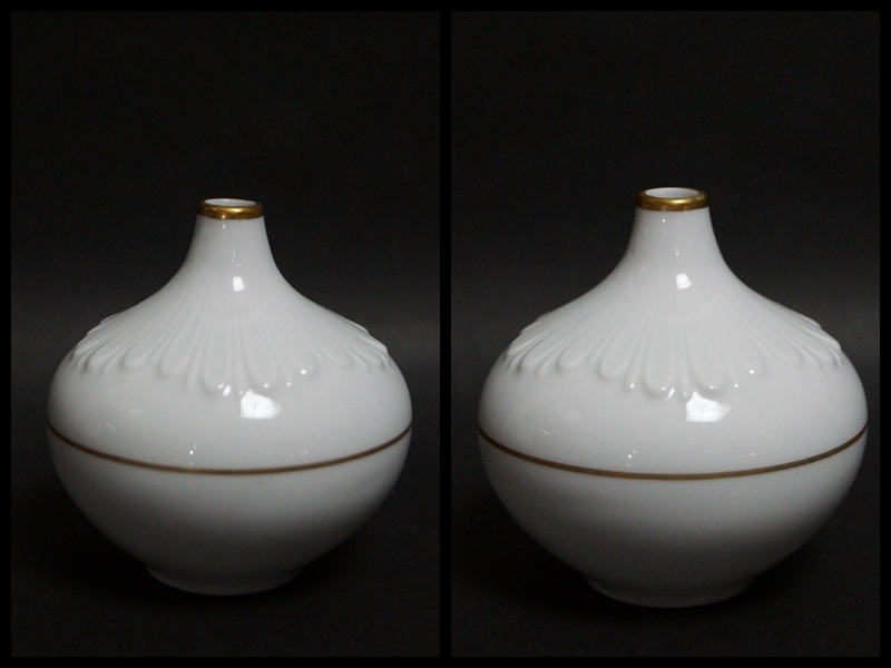 [.] Швейцария производства SUISSE LANGENTHAL один колесо .. ваза цветок входить кувшин "hu" орнамент . миниатюра / ваза для цветов чайная посуда 3C1110#