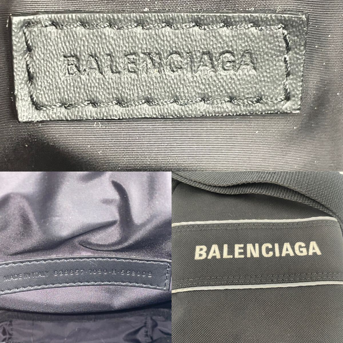 * превосходный товар *BALENCIAGA Balenciaga SPORT спорт маленький сумка "почтальонка" сумка на плечо Logo чёрный черный 638657 мужской 