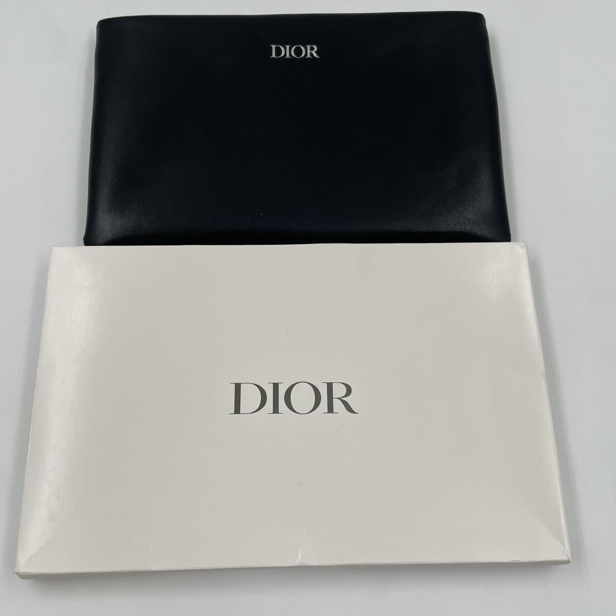 1円●新品 未使用●DIOR ディオール クラッチバッグ ポーチ セカンドバッグ レザー ビジネス メンズ レディース 黒 ブラック 千鳥柄_画像7