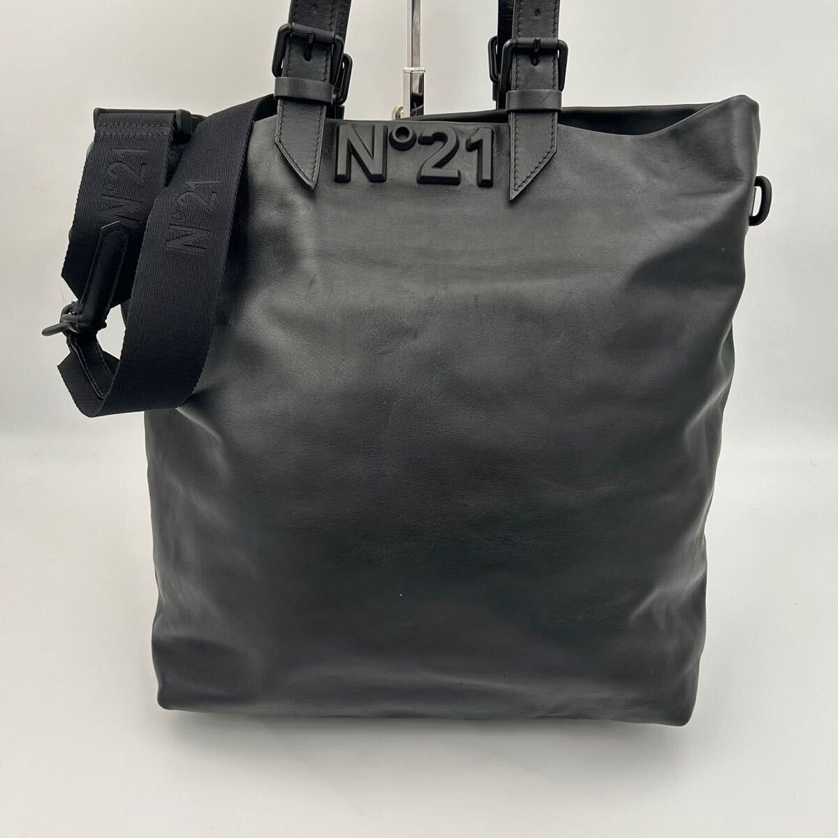 1 иен * прекрасный товар *N°21nmero Vent u-no2wayen Boss Logo портфель большая сумка ручная сумочка сумка на плечо черный мужской A4
