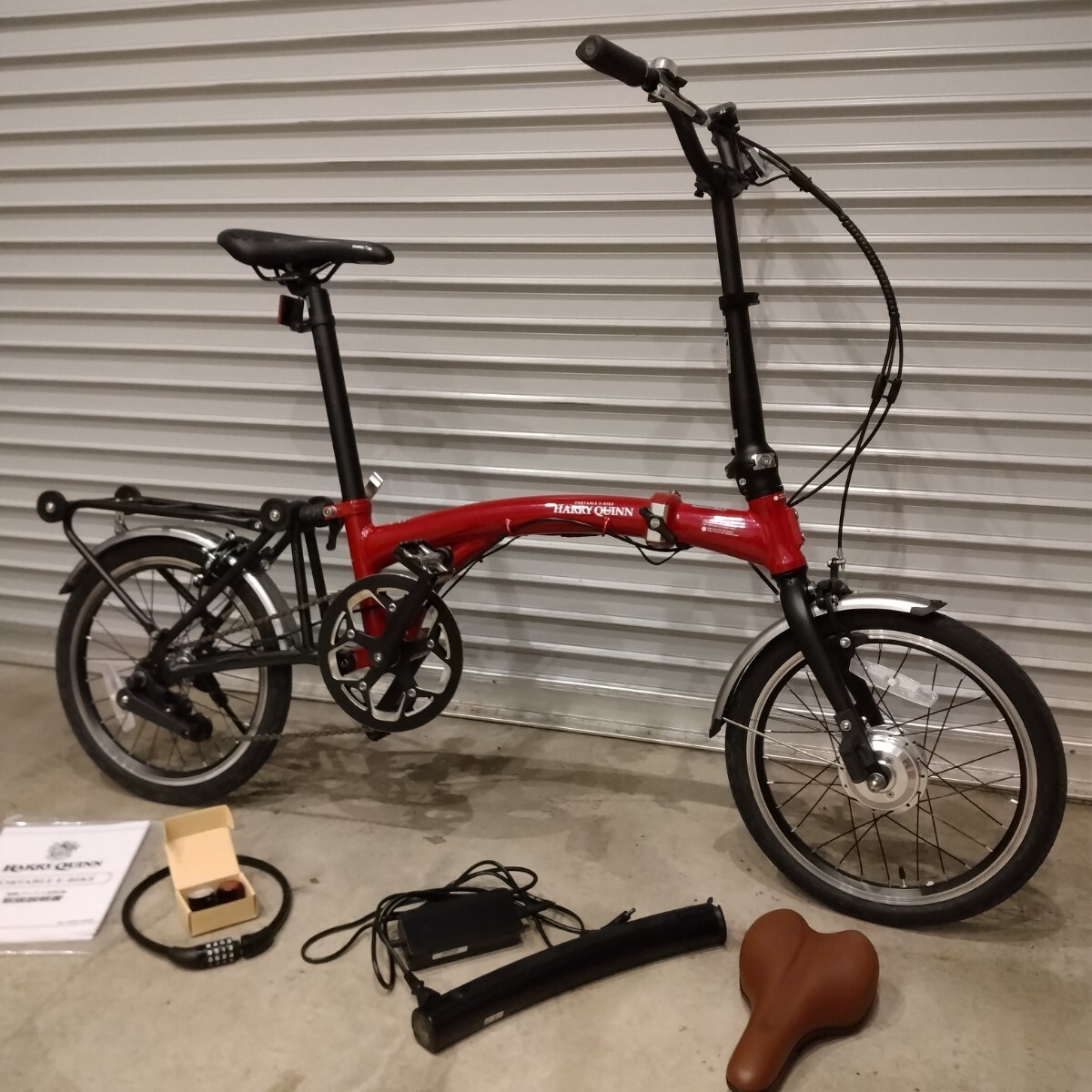 Harry Quinn PORTABLE E-BIKE(AL-FDB160E) ハリークイーン 折り畳み 電動アシスト自転車