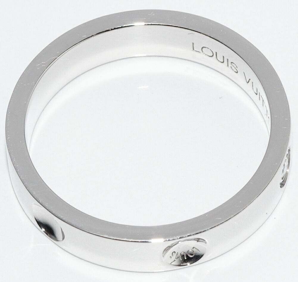 ルイヴィトン 指輪 Pt950 ダイヤ1P(0.021ct) アリアンス アンプラントリング Q9F00Cの画像3