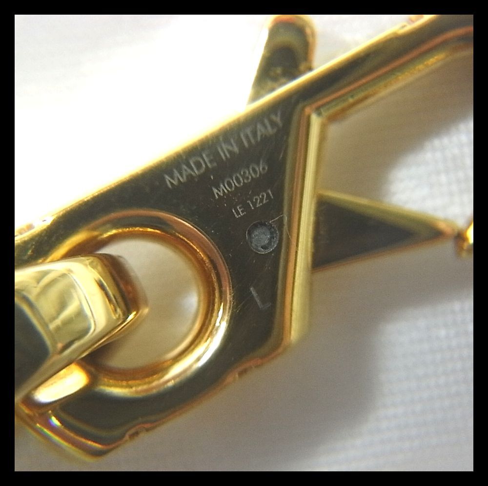 正規品美品ルイヴィトン Louis Vuittonブレスレット・チェーンリンクス ブレスレットL ゴールドカラー 型番M00306  メンズの画像3