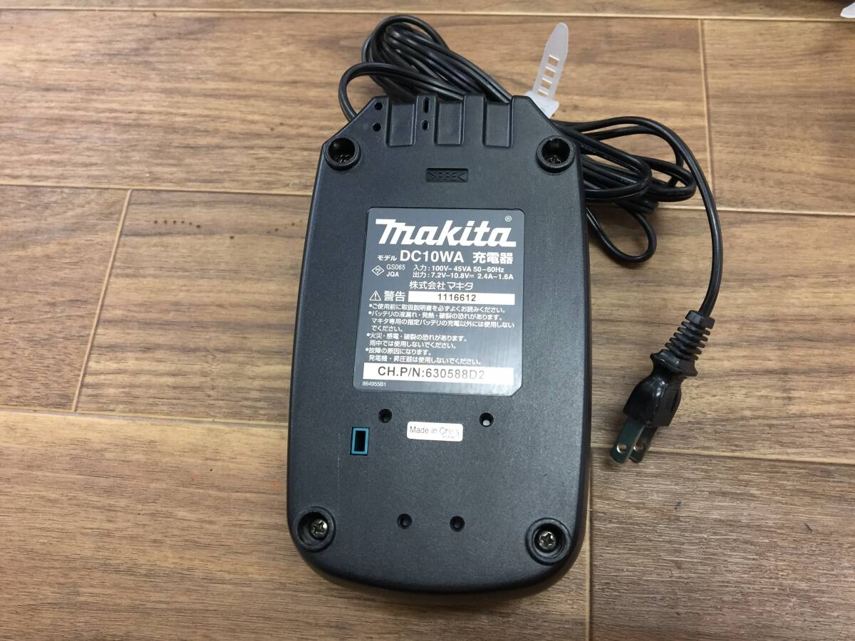 マキタ 7.2V/10.8V専用 充電器 DC10WA 中古動作品1397_画像2