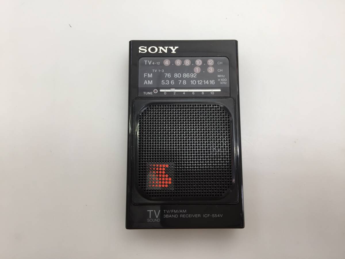 SONY Sony FM/AM/TV pocket radio ICF-S54V secondhand goods 1435