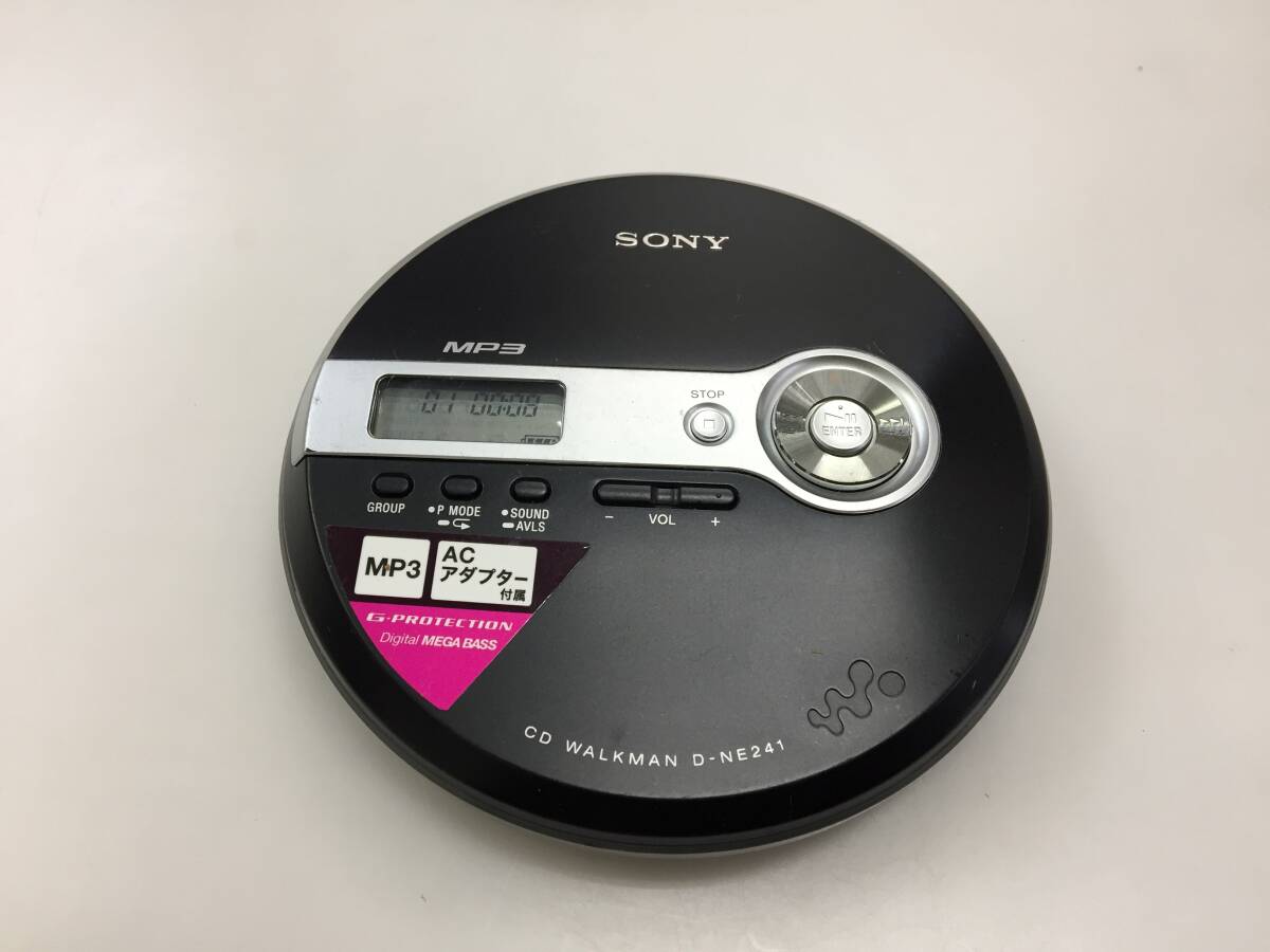 SONY ソニー ポータブルCDプレーヤー D-NE241 本体のみ　中古品1488_画像1