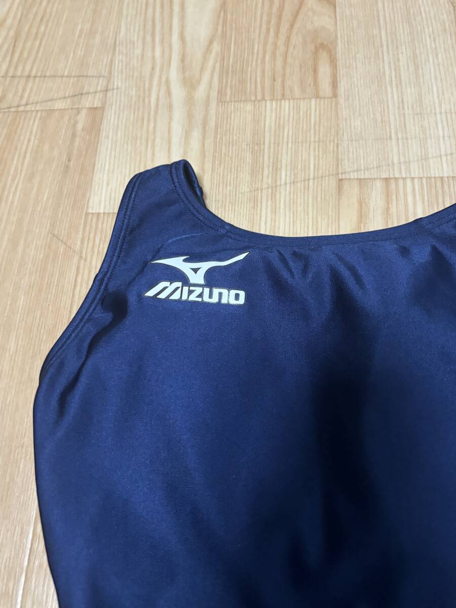(MZ-05) MIZUNO (ミズノ) 女児 紺色 競泳水着 (S) サイズ 150〜160センチ対応 パッドあり_画像3