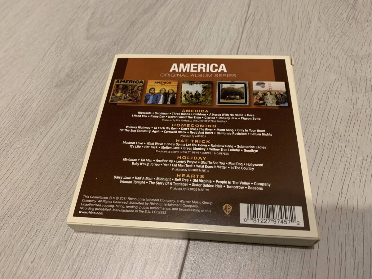 5CD 【輸入盤】AMERICA Original Album Series (America, Home Coming, Hat Trick, holiday, Hearts)の画像3