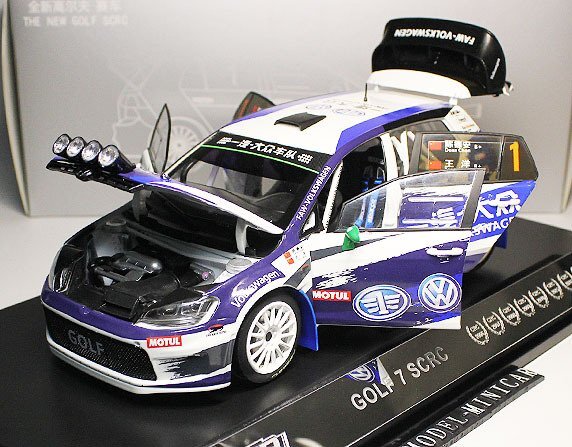 ▲超希少！VW特注 1/18 Volkswagen フォルクスワーゲン VW ゴルフ Golf 7 SCRC #1