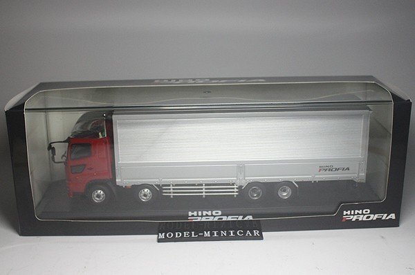 ▲超希少！HINO特注！1/43 日野 PROFIA プロフィア Truck トラック コンテナ 作業車 赤