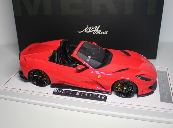 ▲超貴重な！Rosso Corsa！世界限定69台！IM 1/18 フェラーリ Ferrari 812 GTS Novitec 812 N-Largo 新品 Resin Model_画像2