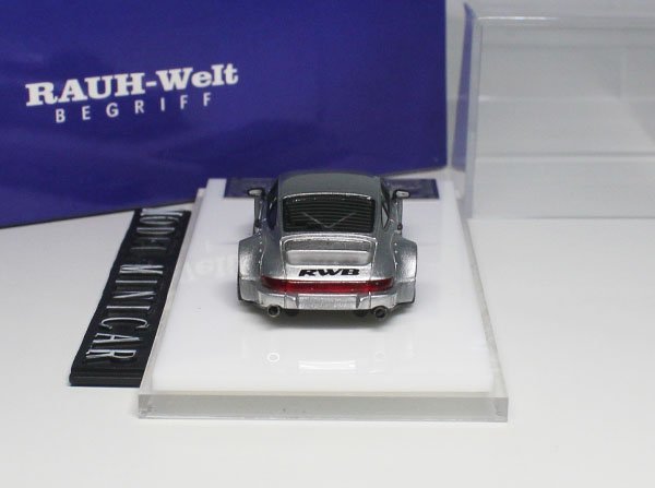 ▲超希少！Silver！世界限定！MWD 1/64 ポルシェ Porsche 911 964 RWB RAUH-Welt 新品 Resin Model_画像3