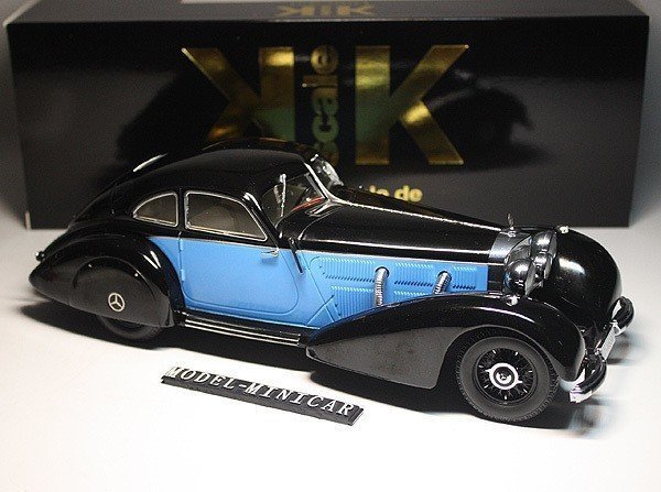 ▲限定品！KK-Scale 1/18 メルセデス ベンツ Benz 540K Type W24 1938 黑青