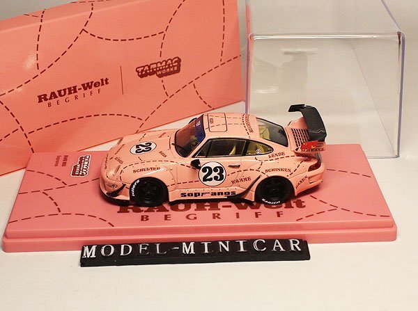 ▲最後1台！Pink Pig！世界限定！Tarmac Works 1/43 ポルシェ Porsche 911 993 RWB RAUH-Welt 新品 TW