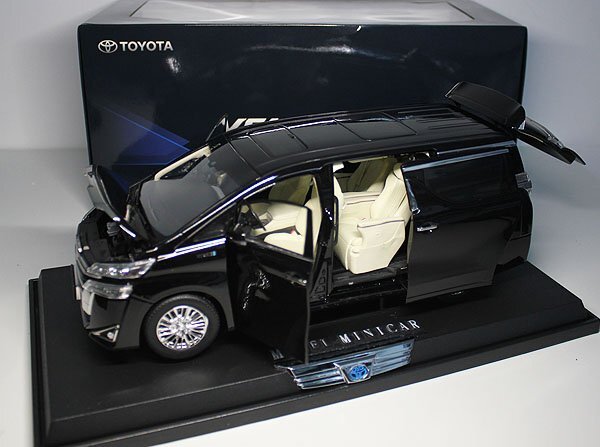 ▲全開閉！金属製！TOYOTA特注品 1/18 トヨタ Toyota ヴェルファイア VELLFIRE Hybrid 黑 新品
