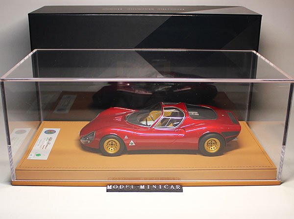 ^ last 1 pcs! super valuable .!Midterm Type! worldwide limitation 66 pcs!DM 1/18 Alpha Romeo Alfa Romeo Tipo 33/2 Stradale new goods Resin Model