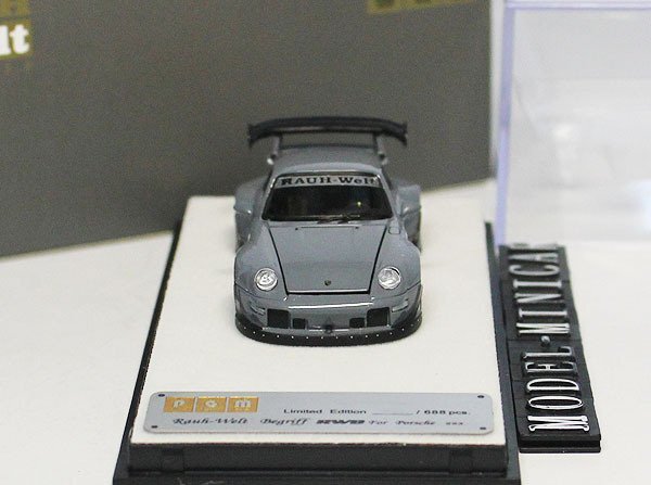 ▲限定品！Grey！全開閉！PGM 1/64 ポルシェ Porsche 911 993 RWB 金属製の画像2