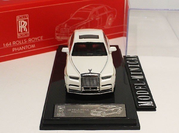 ▲超希少！白！限定品！SCA 1/64 ロールスロイス Rolls Royce Phantom ファントム EWB 8代目 新品の画像2