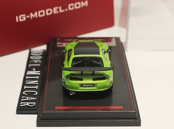 ▲超絶版！Green！Ignition Model 1/64 Toyota トヨタ Supra スープラ A80 JZA80 新品 IGの画像3