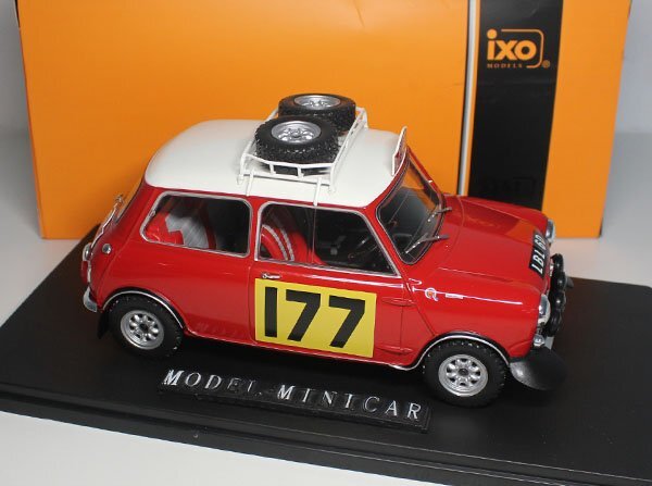 ▲IXO 1/18 MINI Cooper 177 ミニクーパー　レーシング モンテカルロラリー_画像4