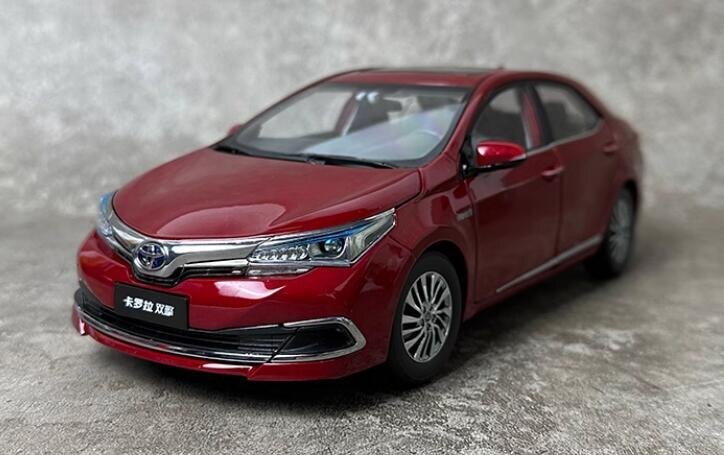 ▲超希少！TOYOTA特注 1/18 トヨタ カローラ COROLLA Hybrid red