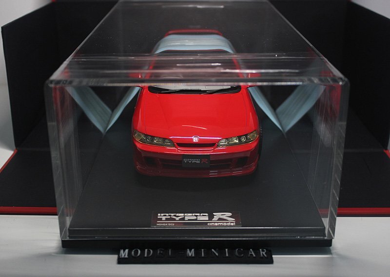 ▲超希少！Red！世界限定！OneModel 1/18 ホンダ Honda Civic シビックType R タイプ R Integra DC2 Resin Model ONE MODEL 中古品の画像3