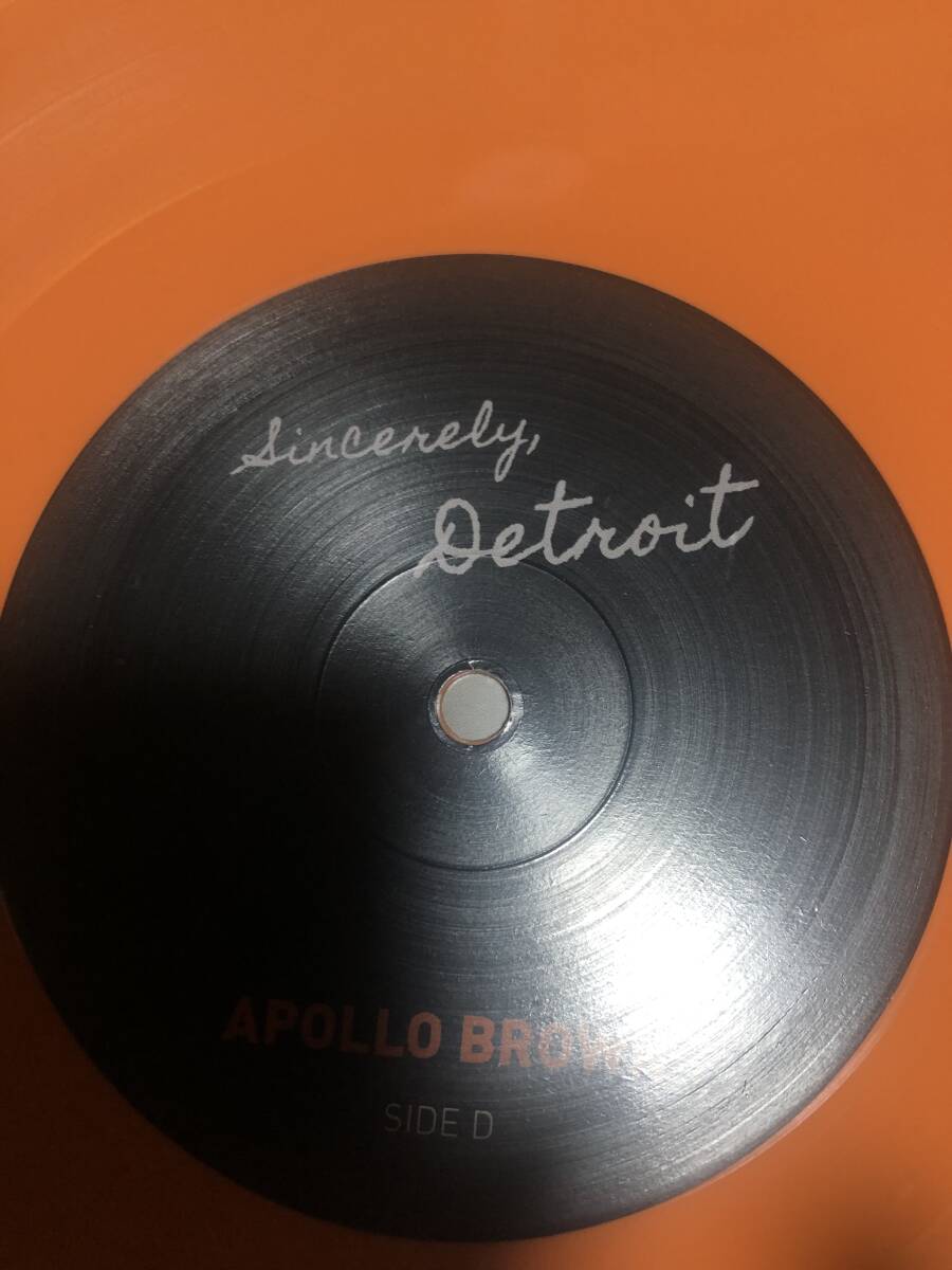 APOLLO BROWN SINCERELY, DETROIT 2枚組LP（中古品）の画像8