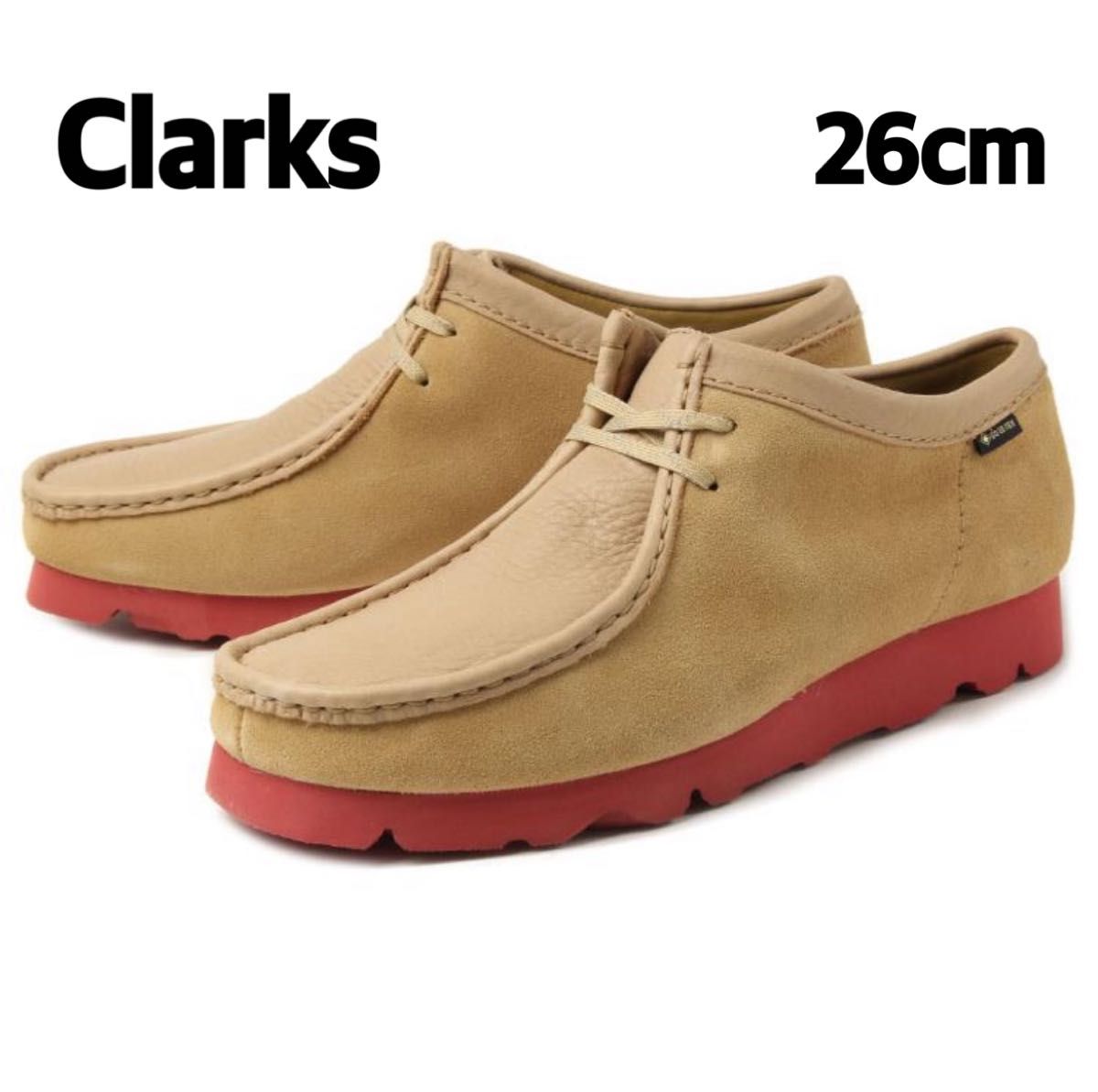 Clarks クラークス WALLABEE GTX ワラビー ゴアテックス　26cm メンズ　men's ブーツ　防水　ベージュ