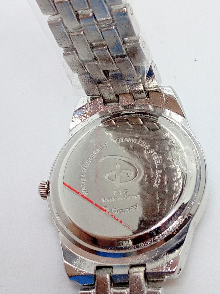 ディズニー Disney 腕時計 ミッキーマウス ミニーマウス クォーツ 電池交換済み 箱あり ステンレスベルト 稼動品 中古美品の画像8