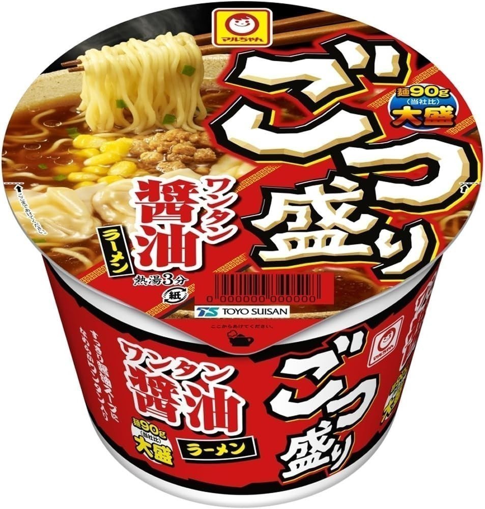 ○ ごつ盛り ワンタン 醤油ラーメン 117g×12個_画像1