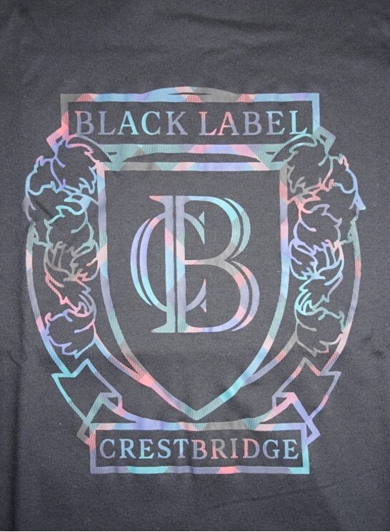 ブラックレーベル　クレストブリッジ　丸首　半袖　 Tシャツ 109 　黒 　 定価 18700円　　Mサイズ　　⑫_画像8