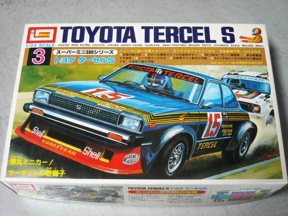 トヨタ ターセルＳ　１/２４　モーターライズ＊イマイ　スーパーミニ５００シリーズＮｏ.３_画像1