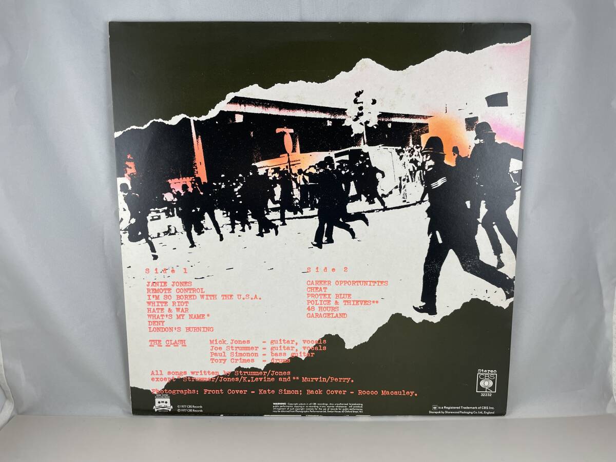 UK盤　LP　The CLASH　THE CLASH　　CBS32232_画像2