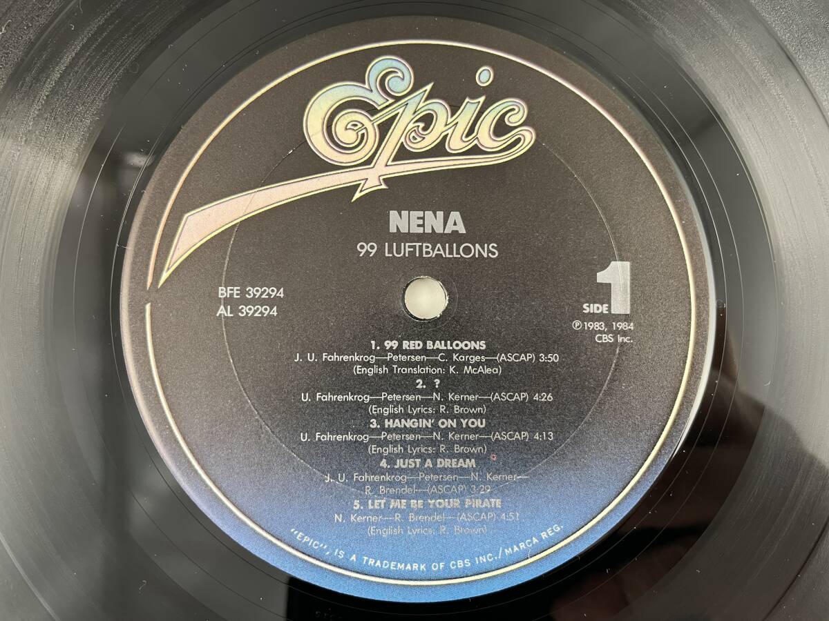 US盤　LP　NENA　99 LUFTBALLONS　　BFE 39294_画像4