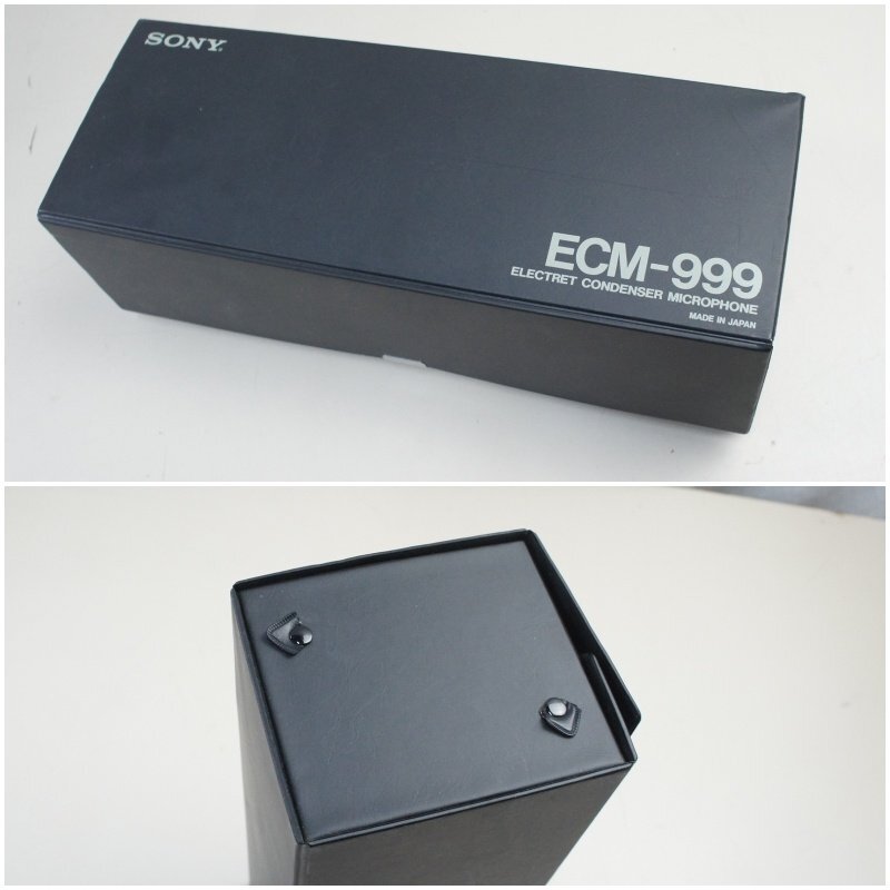 02★【ジャンク扱い】SONY ソニー コンデンサーマイク ECM-999 卓上マイクホルダー・ケース付き マイクロフォン★448N7　/2ｂ*_画像8