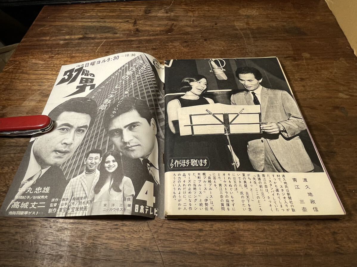 TVガイド　1968年 8月9日号　藤田弓子　中畑道子_画像5