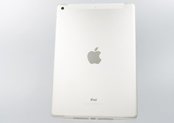 ◇ジャンク【au/Apple】iPad 第5世代 Wi-Fi+Cellular 32GB SIMロック解除済 MP1L2J/A タブレット シルバー_画像1