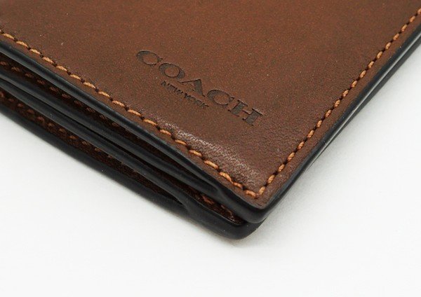 ◇【COACH コーチ】レザー カード・名刺入れ ブラウン_画像3