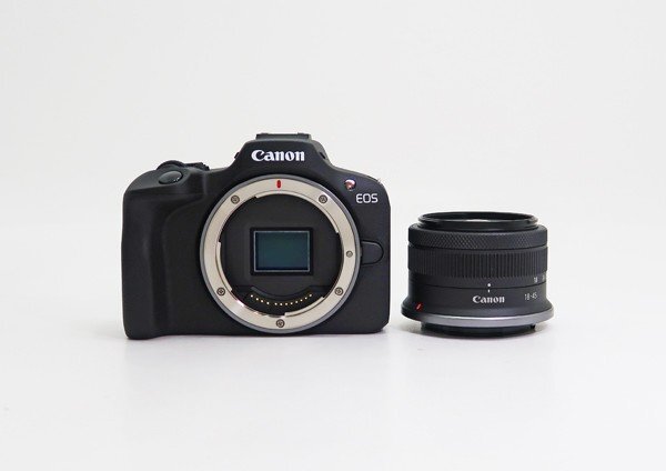 ◇美品【Canon キヤノン】EOS R100 RF-S 18-45 IS STM レンズキット (キャノン) ミラーレス一眼カメラ_画像1