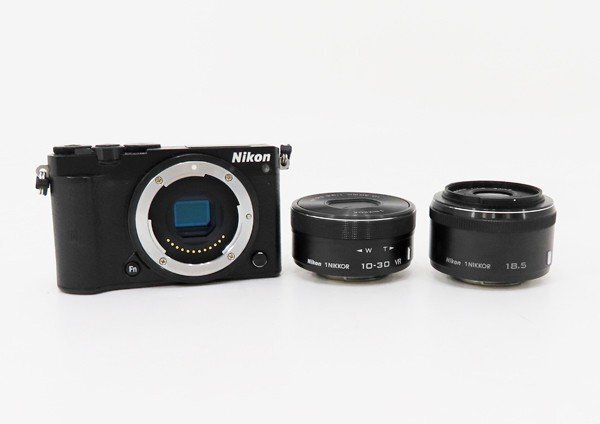 ◇【ニコン】Nikon 1 J5 ダブルレンズキット ミラーレス一眼カメラ ブラック_画像1