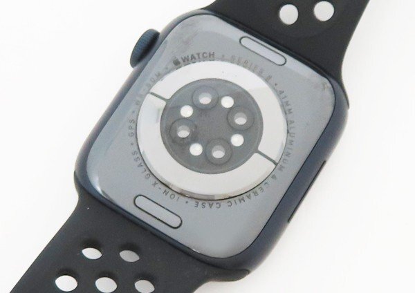 ◇【アップル】AppleWatch Series8 41mm GPS ミッドナイトアルミニウムケース Nikeスポーツバンド MNPC3J/A スマートウォッチの画像3