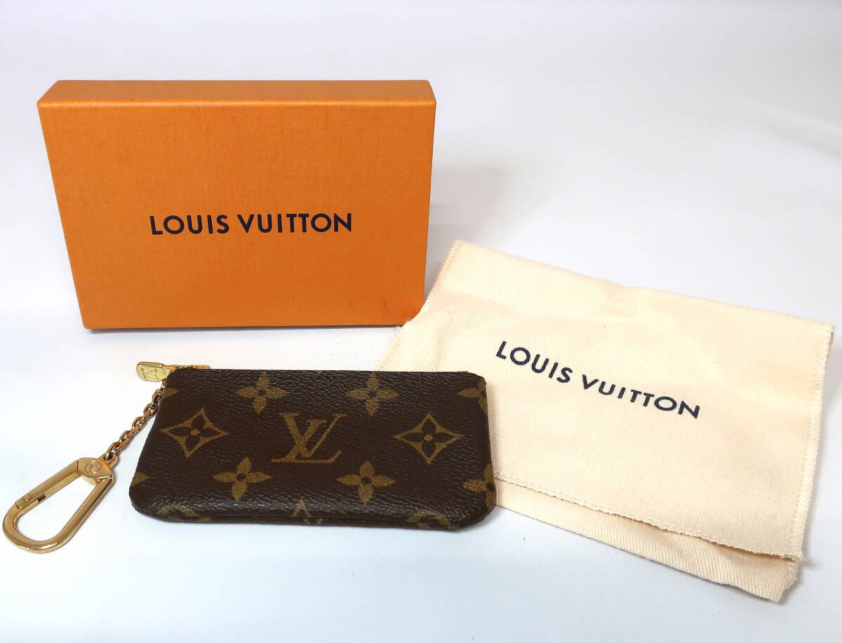 LOUIS VUITTON ルイヴィトン ヴィトン カードキーケース ポシェット・クレ M62650 モノグラム コインケース 小物_画像1