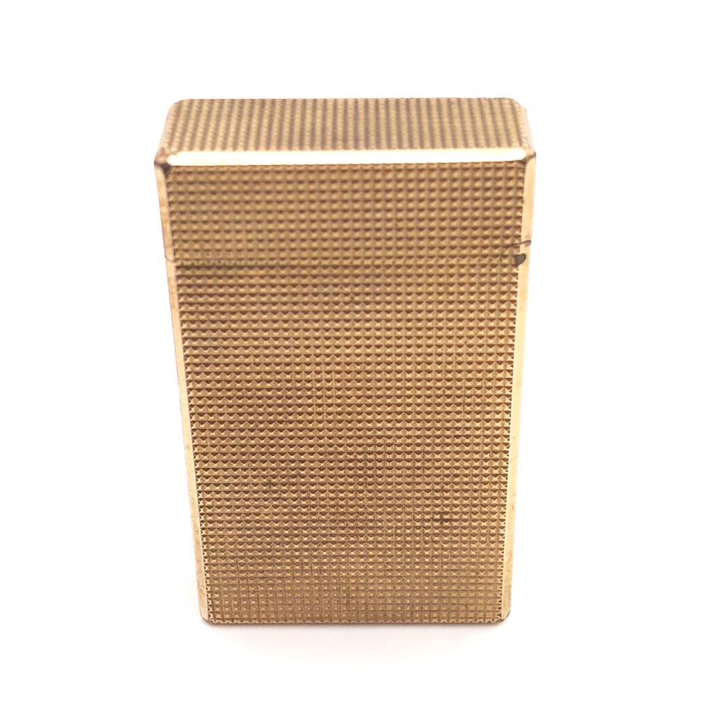 【火花◯】 S.T.Dupont デュポン ライン1L ゴールドカラー ライター 喫煙具 箱