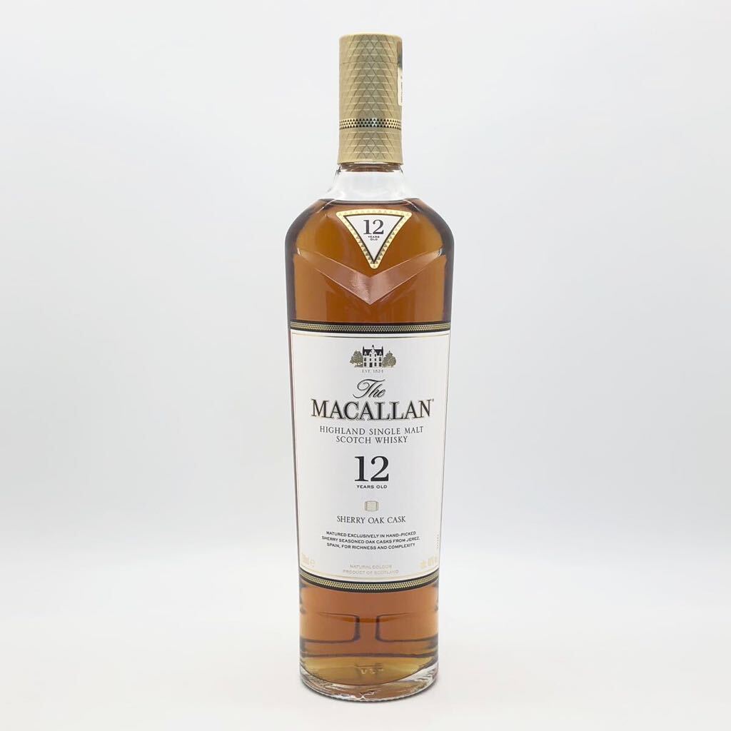 【未開栓】 MACALLAN マッカラン 12年 シェリーオークカスク ウイスキー 700ml 40% 箱の画像2